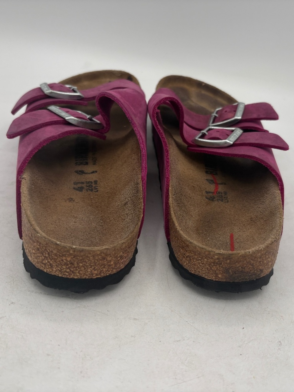 Birkenstock Arizona Festival Fuchsia Oiled Leather Women’s Sandals 41 US 10-10.5 - Picture 6 of 14
